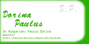 dorina paulus business card